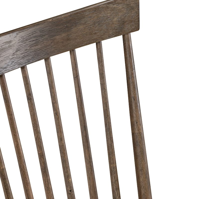 Midland Falls Rustic Brown Spindle Back Side Chair (Set of 2)