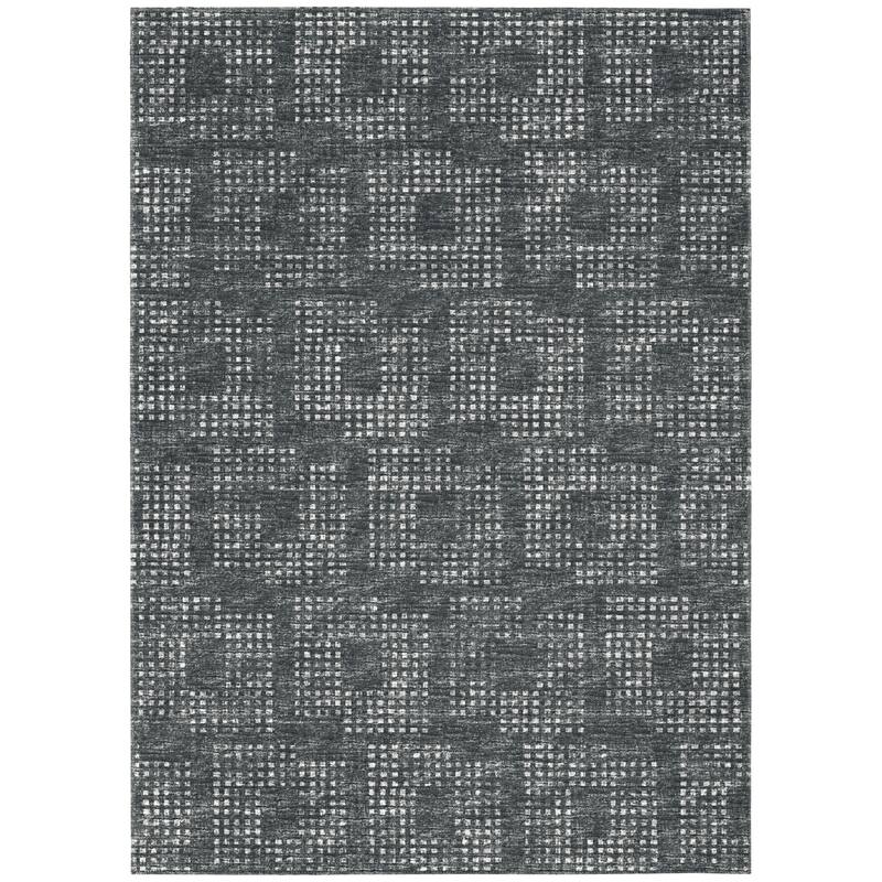 Indoor/ Outdoor Eleanor Modern Houndstooth Washable Rug