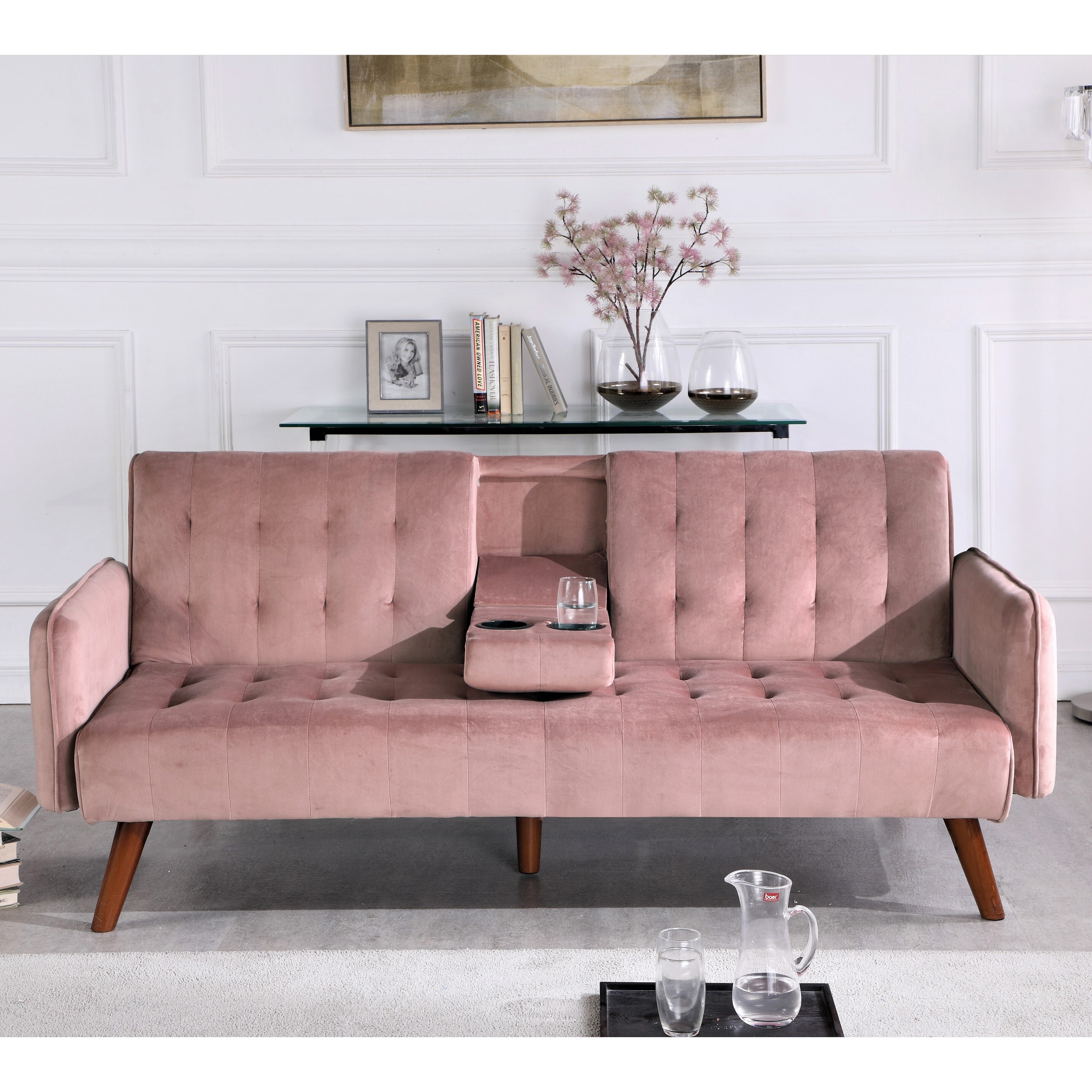 Carrington rose convertible shop sleeper sofa bed