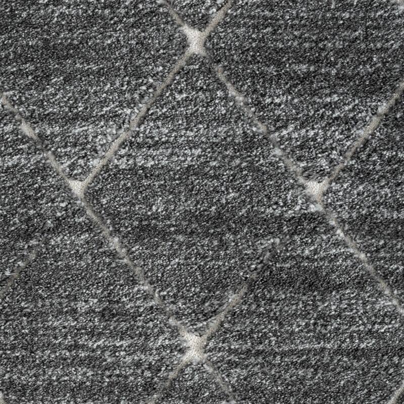 Trellis Area Rug in Grey and Cream,8' x 10' - 8' x 10'