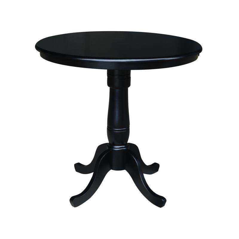 36" Round Pedestal Counter Height Table with 2 Stools - 3 Piece Set