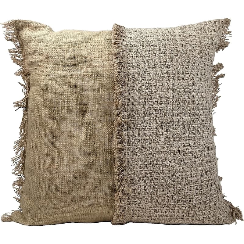 JoJo Fletcher Set of 2 20" x 20" Cotton Decorative Pillow Covers