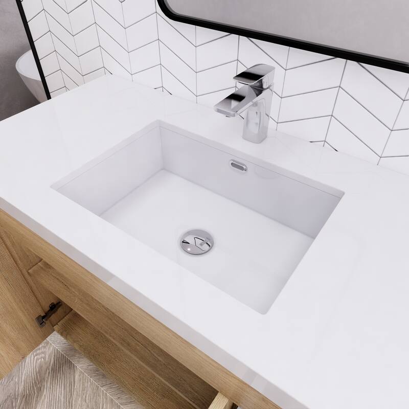 Eliza 42'' Freestanding Vanity (Right Drawers) with Single Sink