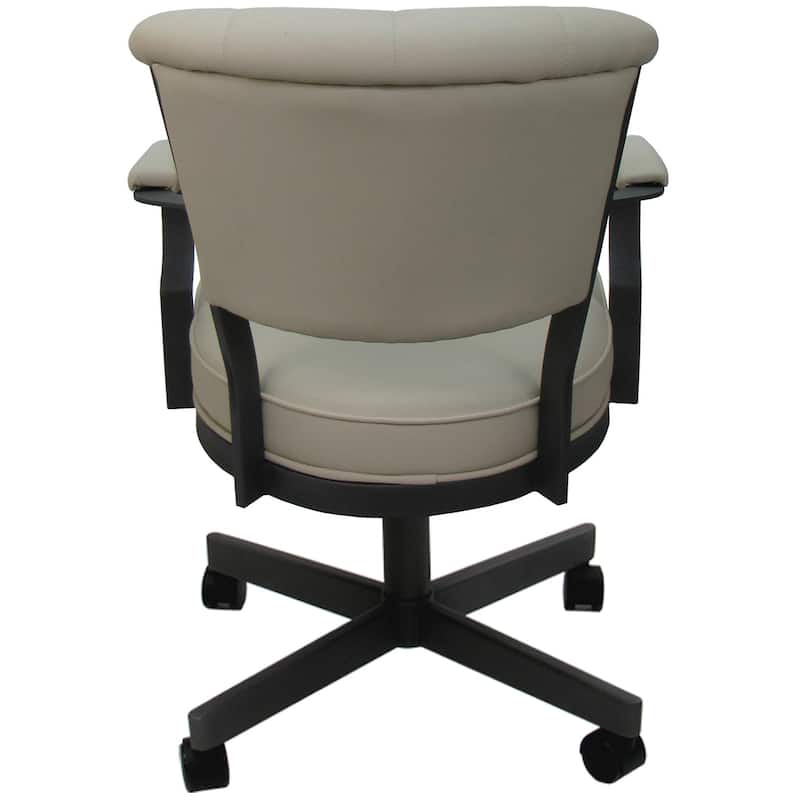 Miami Swivel Metal Caster Chair on Reading Base - 18" High Seat