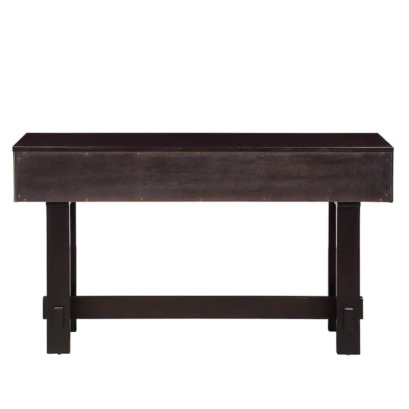 Console Table Hallway Tables with 3 Storage Drawers and Solid Wood Legs, Narrow Couch Tables Behind Sofa Entryway Table