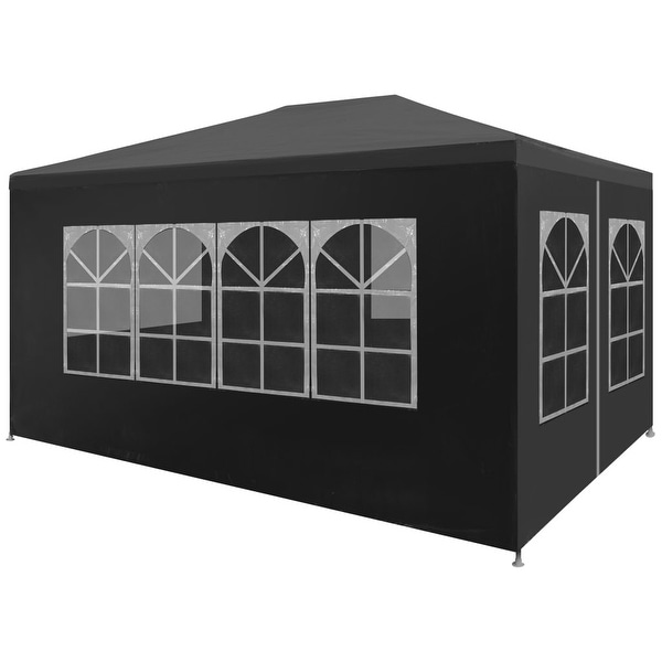 vidaXL Party Tent 9'10"x13'1" Anthracite Outdoor Canopies Pavilion Gazebo