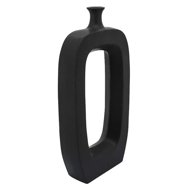 Sagebrook Home Modern Coastal Cut Out Ceramic Bud Vase