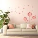 preview thumbnail 1 of 15, Walplus Red Pink Dandelion Flower Wall Sticker Nursery Decor Decal