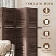 preview thumbnail 14 of 41, HOMCOM 5 Panel 67" Tall Wood Room Divider, Privacy Screen with 3 Display Shelves, and Folding Storage for Bedroom or Home Office