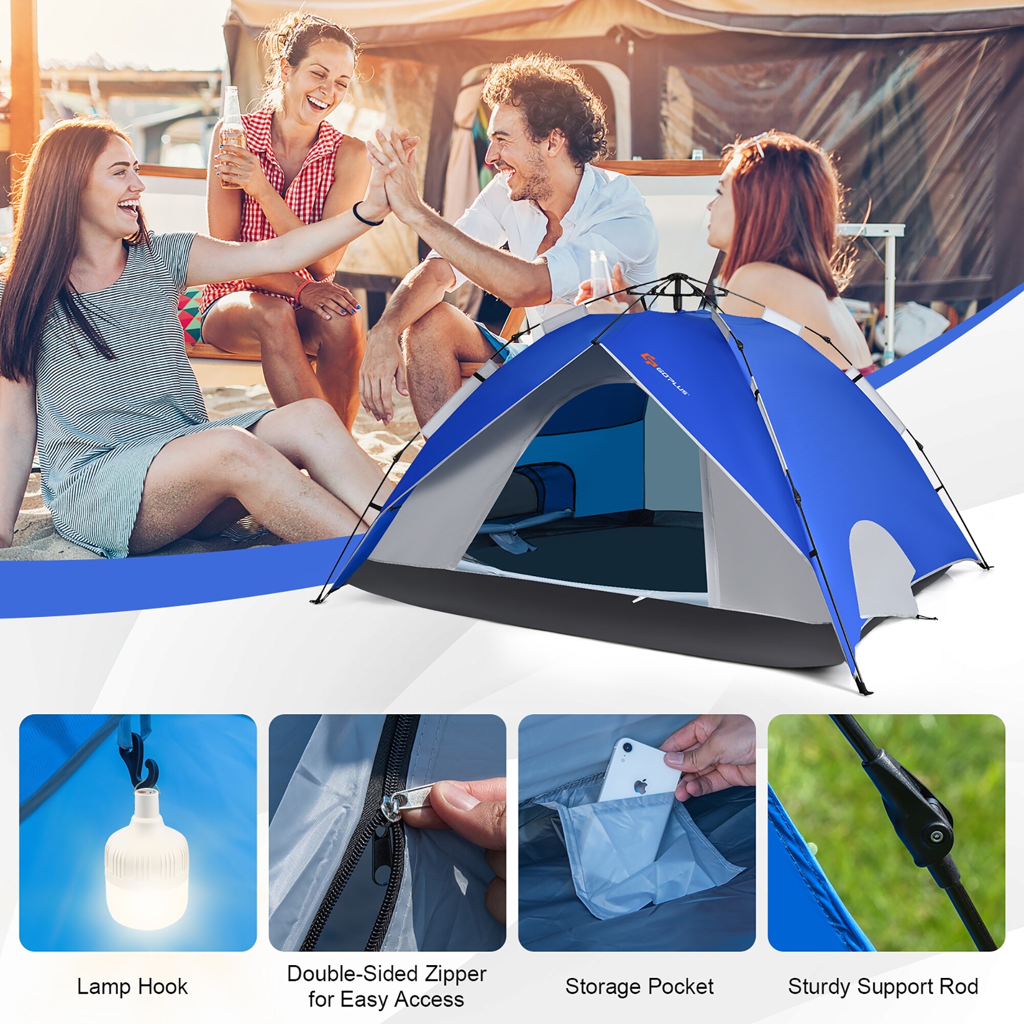 4 person instant pop up tent sale