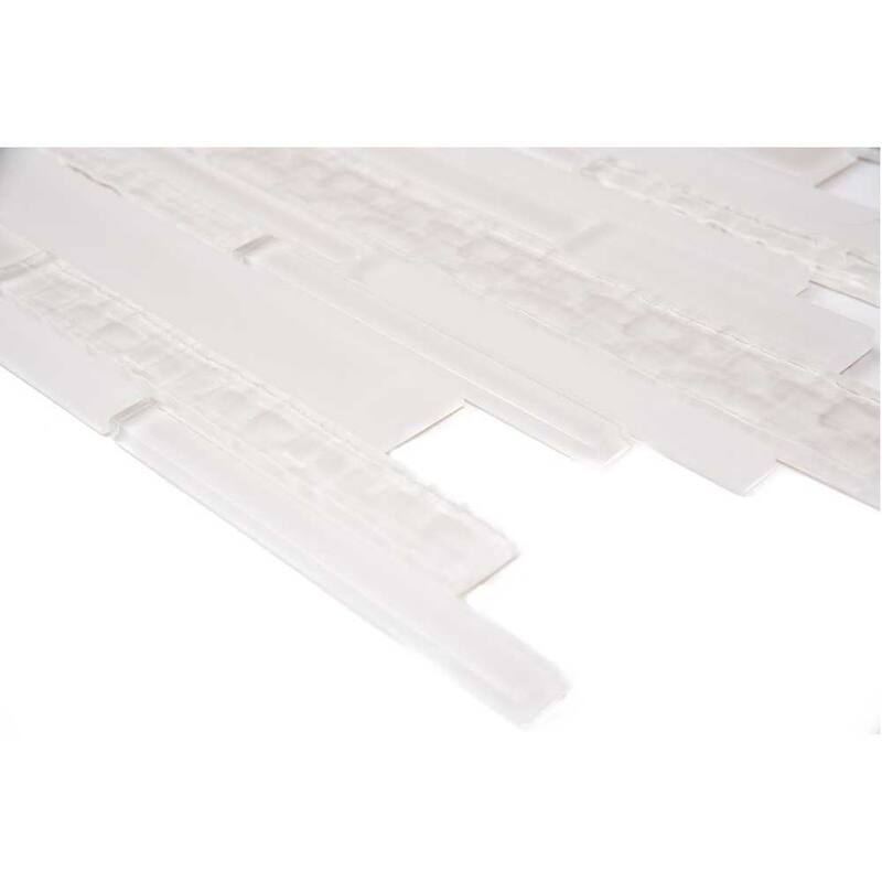 Karma Random Sized Brick Glass Mosaic Backsplash Wall Tile