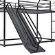 preview thumbnail 12 of 23, Twin over Twin House Bunk Bed with Convertible Slide, Ladder and Safety Guardrail