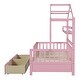 preview thumbnail 29 of 31, Wooden Twin Size House Bed with 2 Drawers,Kids Bed with Storage Shelf, Gray