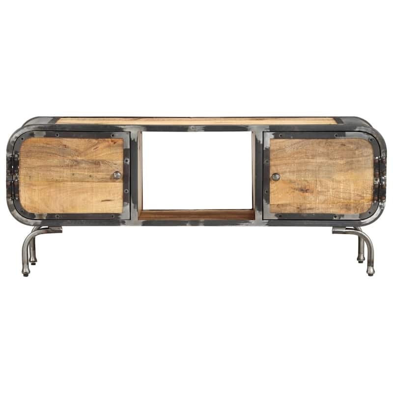 vidaXL TV Stand Multicolor 43.3"x11.8"x16.5" Solid Wood Reclaimed - 43.3" x 11.8" x 16.5"