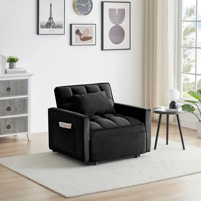 Single 3 in 1 folding sofa bed, single recliner, suitable for small space