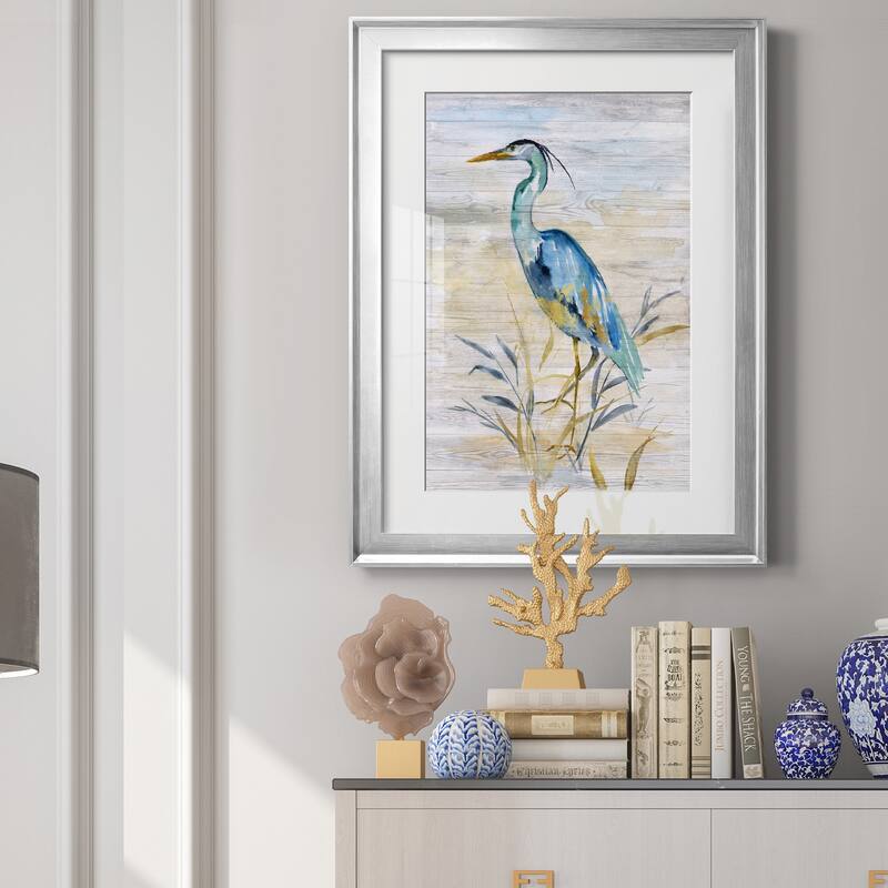 Blue Heron II Premium Framed Print - Ready to Hang