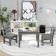 preview thumbnail 6 of 38, Costway 3PCS Kids Table & 2 Chairs Set Outdoor Heavy-Duty All-Weather - See Details