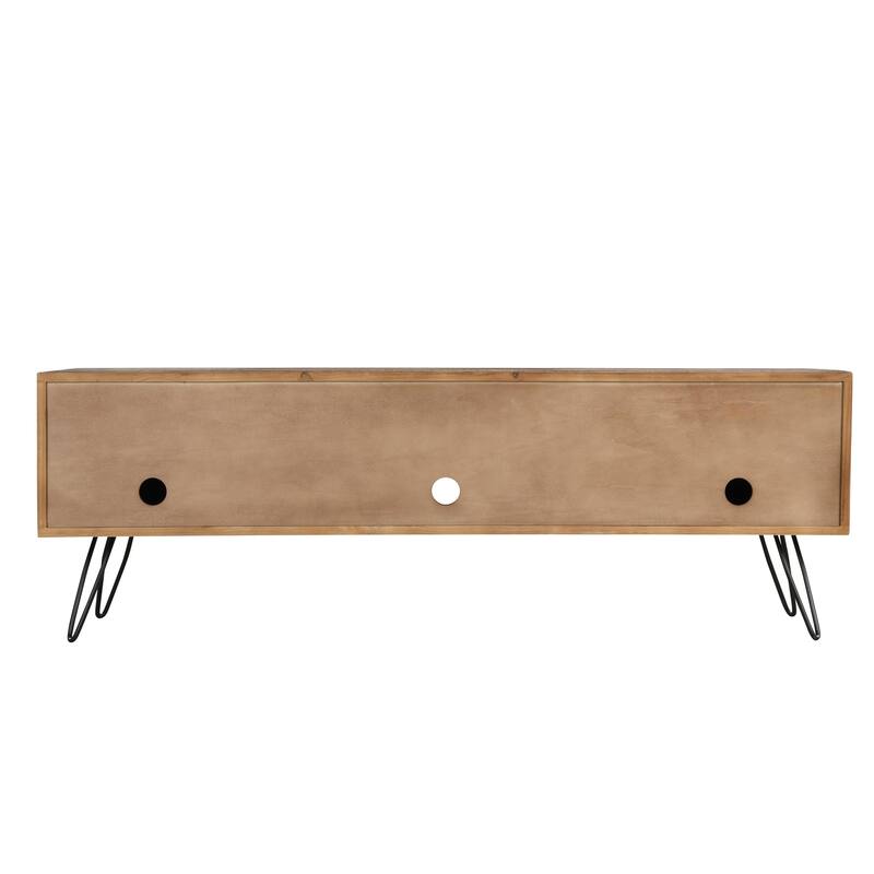 Middleton Reclaimed Solid Wood Hairpin leg 60" TV Console