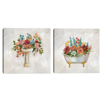 Sink Bouquet, Tub Bouquet by Nan Canvas Art Prints