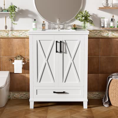24-inch Bathroom Vanity with Single Sink