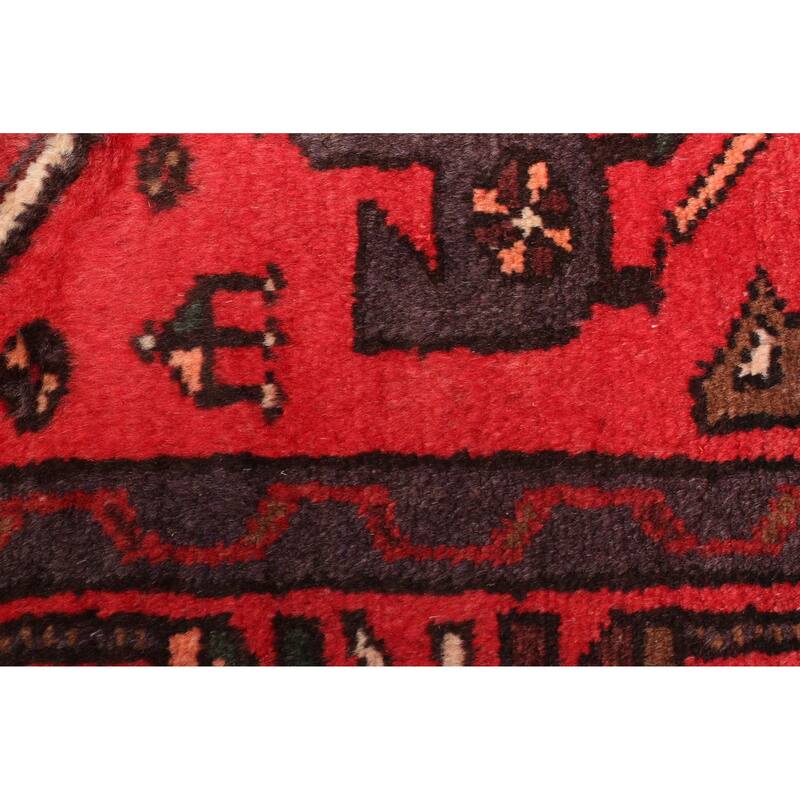 ECARPETGALLERY Hand-knotted Andelz Red Wool Rug - 4'3 x 6'11