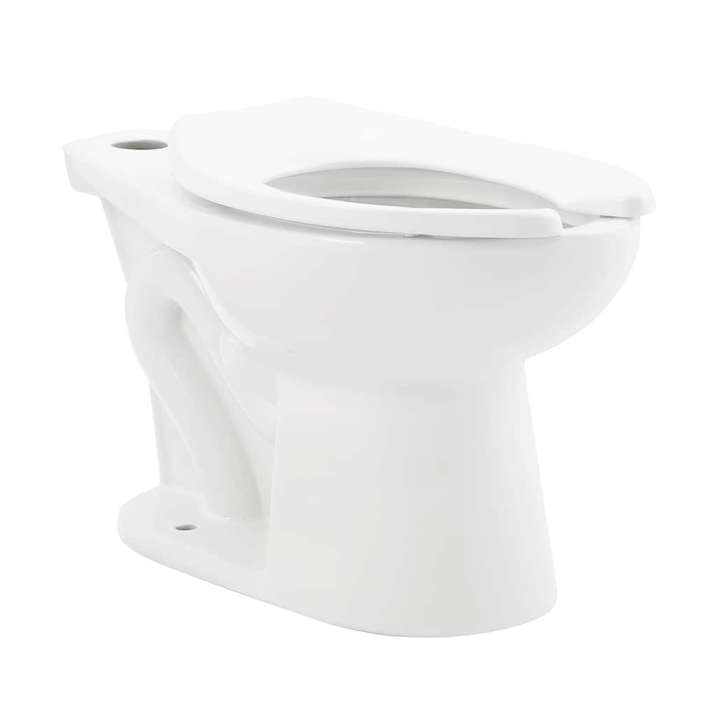 Chalon Floor-Mounted Commercial Elongated Top Flush Spud Flushometer Toilet Bowl - 27.95" x 16.53" 16.53"