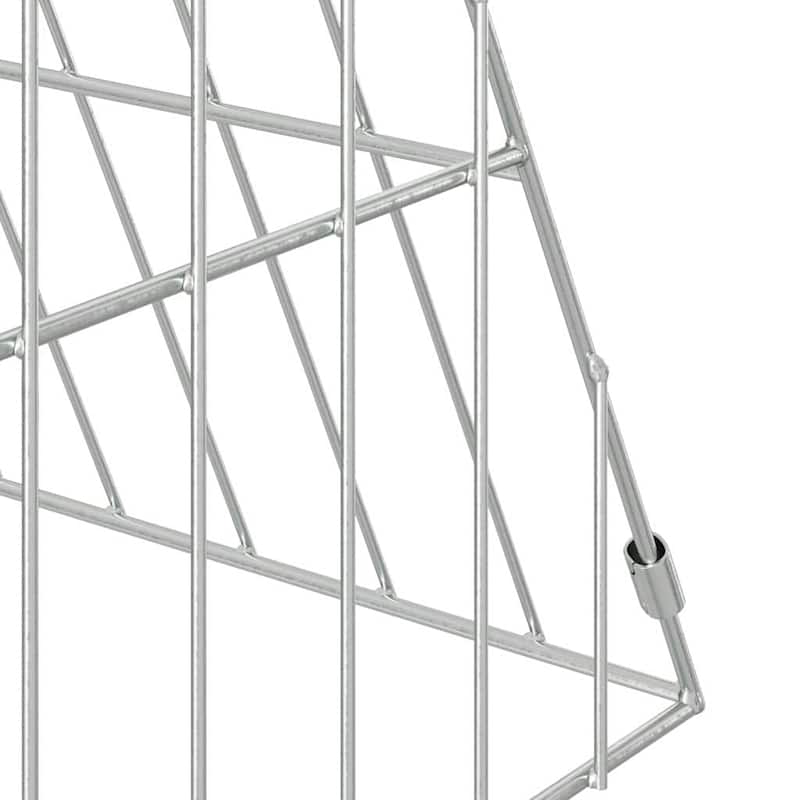 vidaXL Chicken Cage Silver in Galvanised Steel