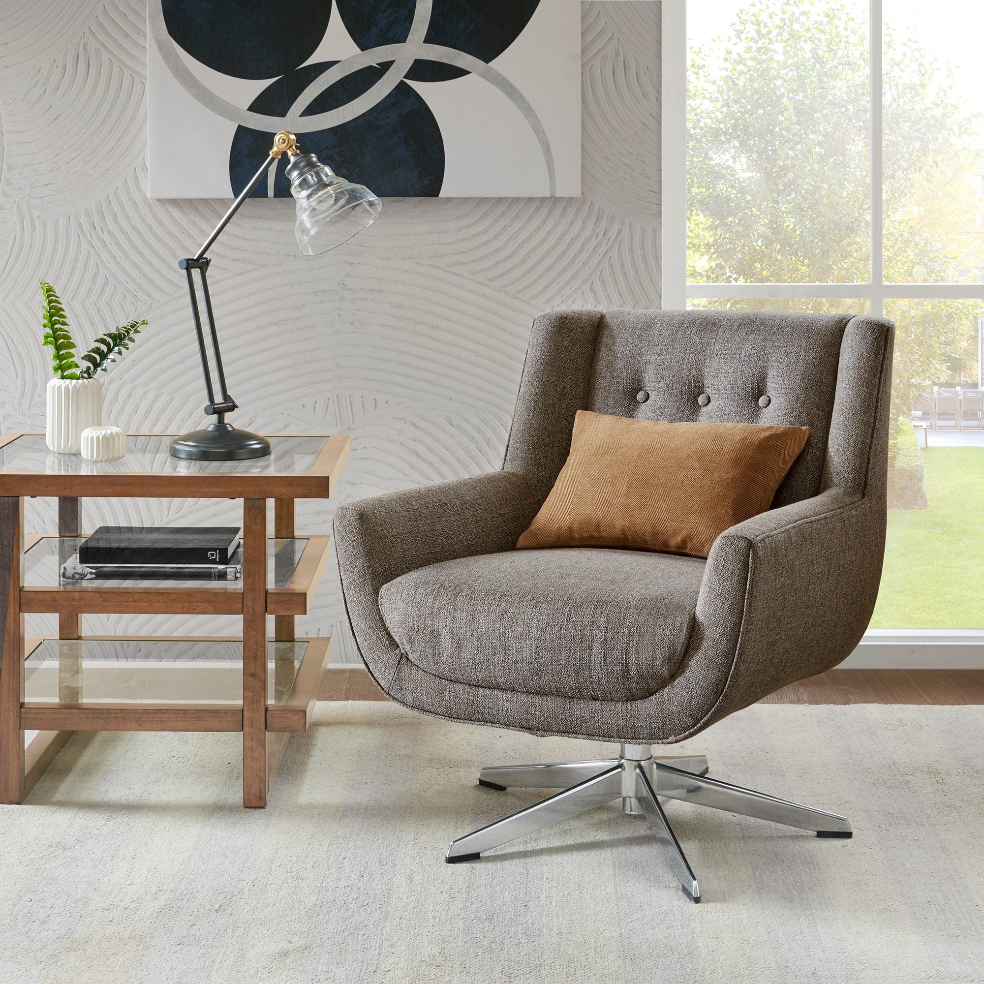 Carson carrington saue shop tan accent chair