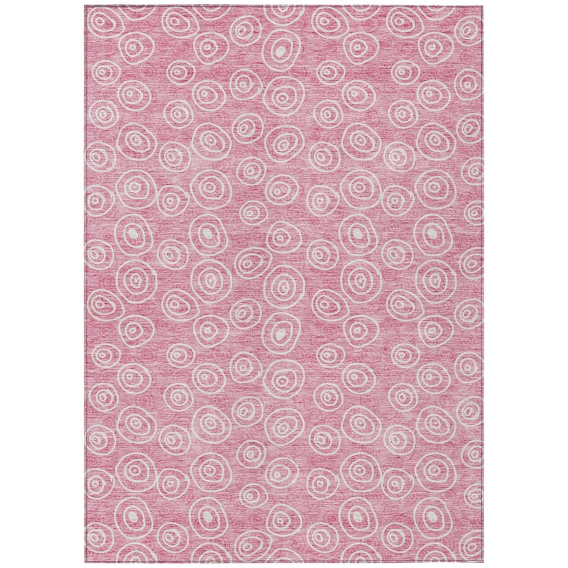 HomeRoots Geometric Transitional Rectangle Outdoor Rug