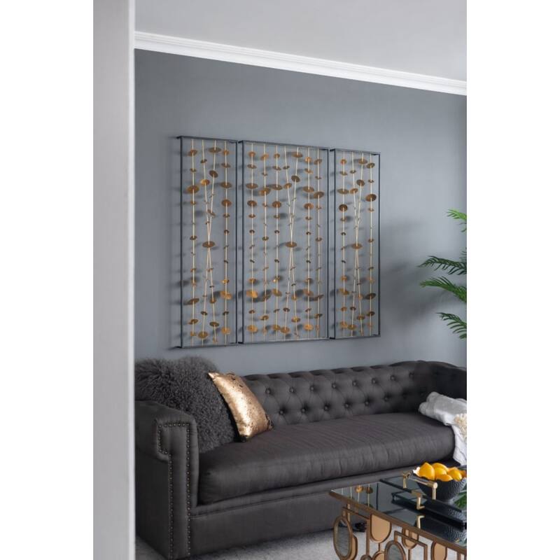 Wind Chimes Wall Arts - 14" x 46" - Set of 3