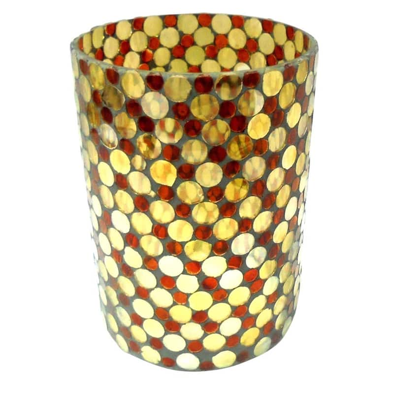 Glass Mosaic Cylinder Lg- A