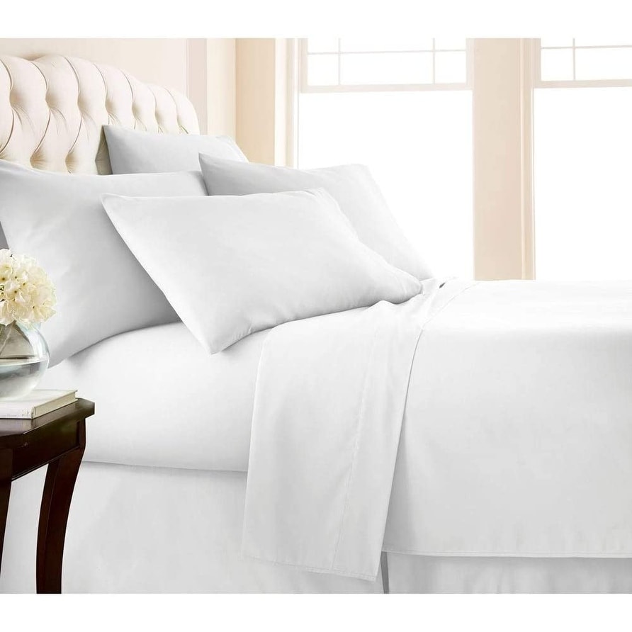 Details about   100% Cotton Sheet Set Flat & Fitted Sheets Pillowcases High Quality US Standards