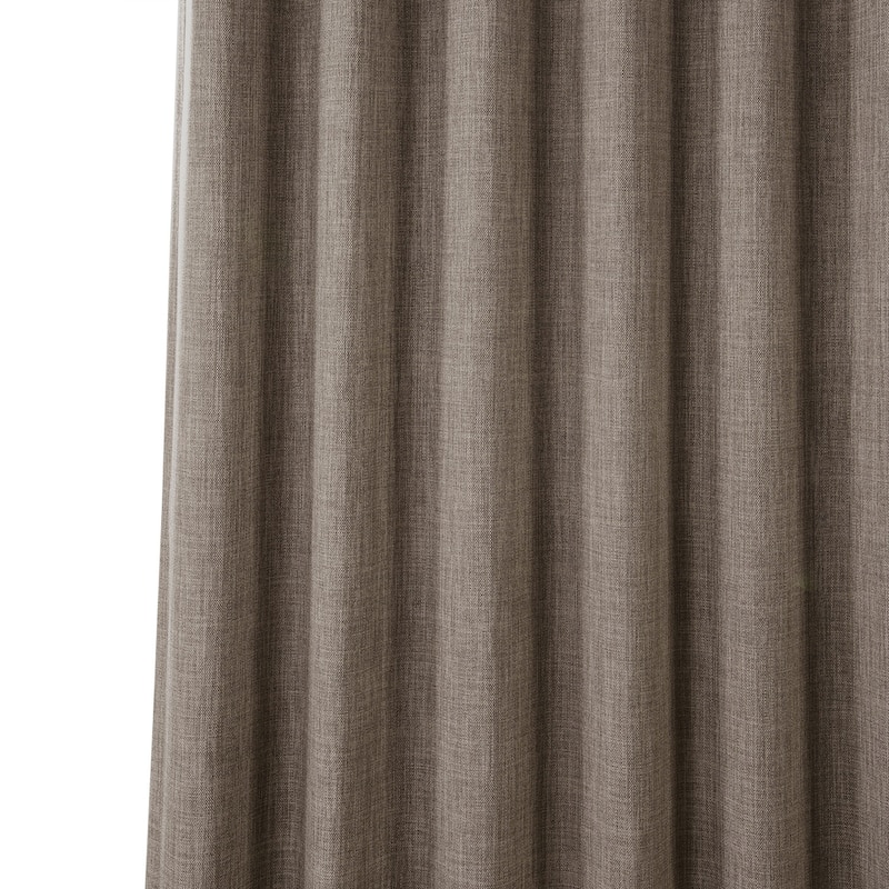 Exclusive Fabrics Faux Linen Room Darkening Curtain (1 Panel)
