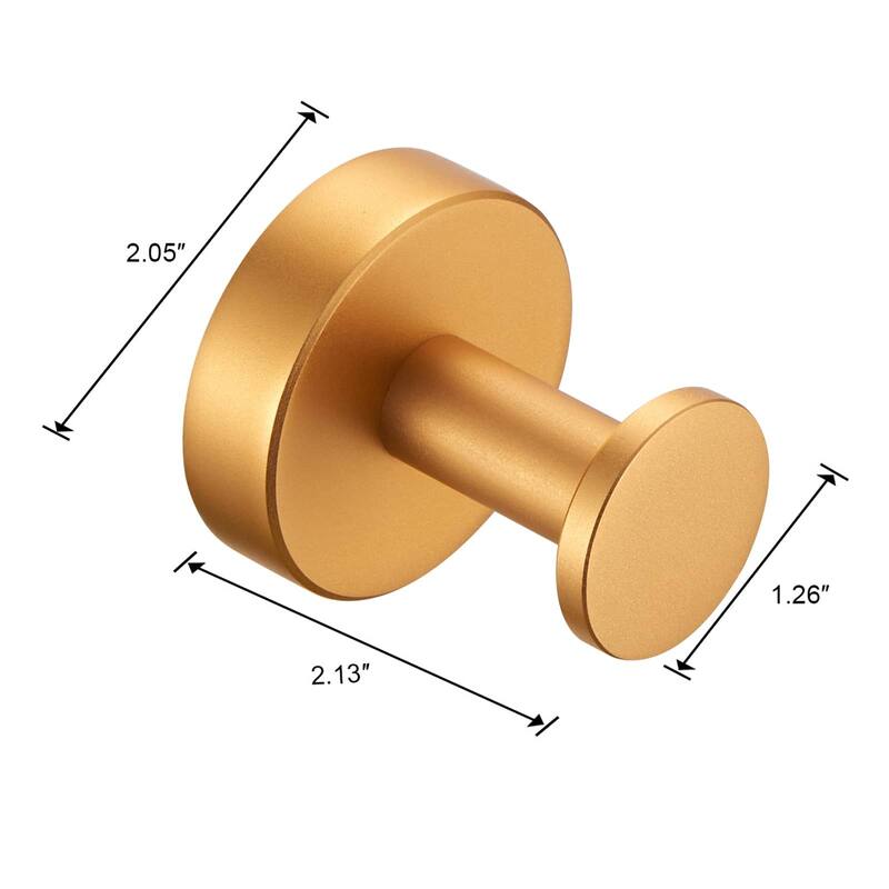 Wall Mounted Towel Hooks 4 Pack Bathroom Robe Hook for Cabinet Closet Door Heavy Duty Wall Hooks for Kitchen, Hotel, Washroom