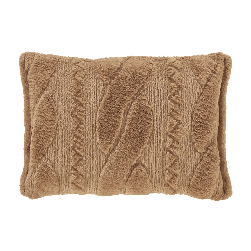 Cava Gold Quilted Boudoir Decorative Throw Pillow