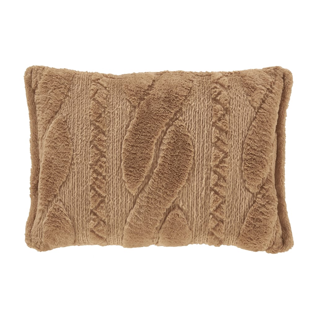 Cava Gold Quilted Boudoir Decorative Throw Pillow