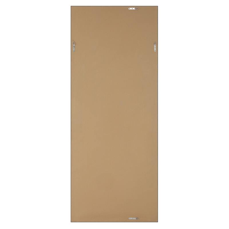 Rectangular Framed Wall Mirror - 80" - White and Gold