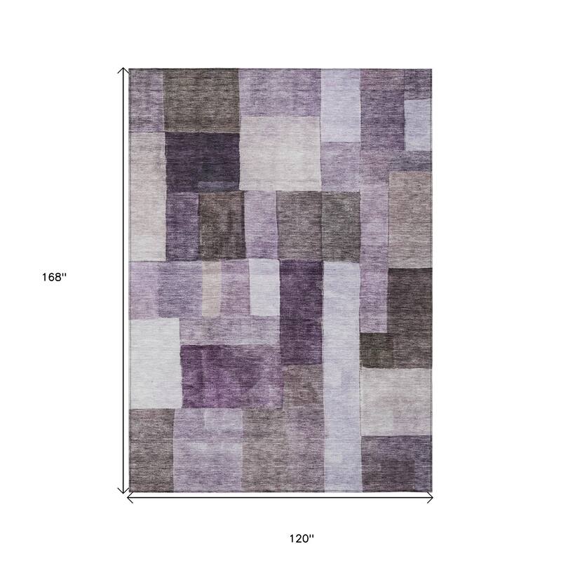 HomeRoots Geometric Transitional Rectangle Outdoor Rug