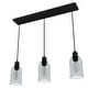 preview thumbnail 14 of 19, Hunter Lochemeade 3-Light Linear Cluster Pendant - Kitchen Island, Dining Room - Modern Farmhouse, Contemporary, Industrial