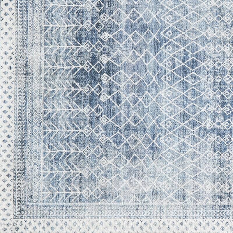 Linery & Co. Machine Washable Slip Resistant Vintage Inspired Patterned Accent Rugs