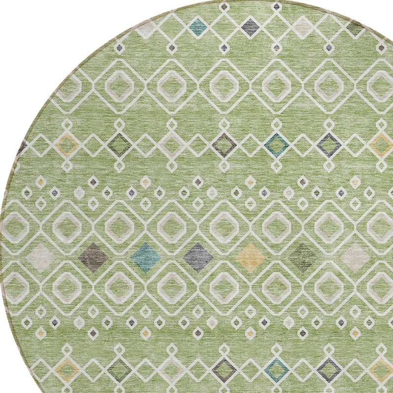 HomeRoots Geometric Modern Rectangle Outdoor Rug