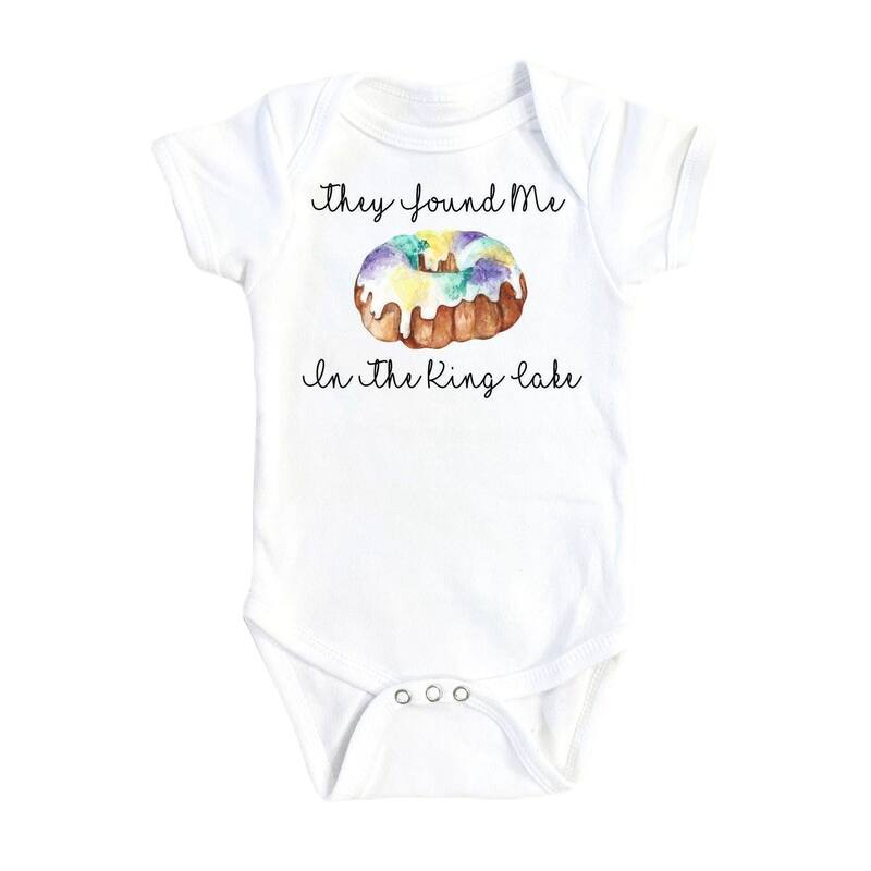 Mardi Gras - Baby Boy Girl Clothes Infant Bodysuit Funny Cute Newborn 1D - White - 3-6M