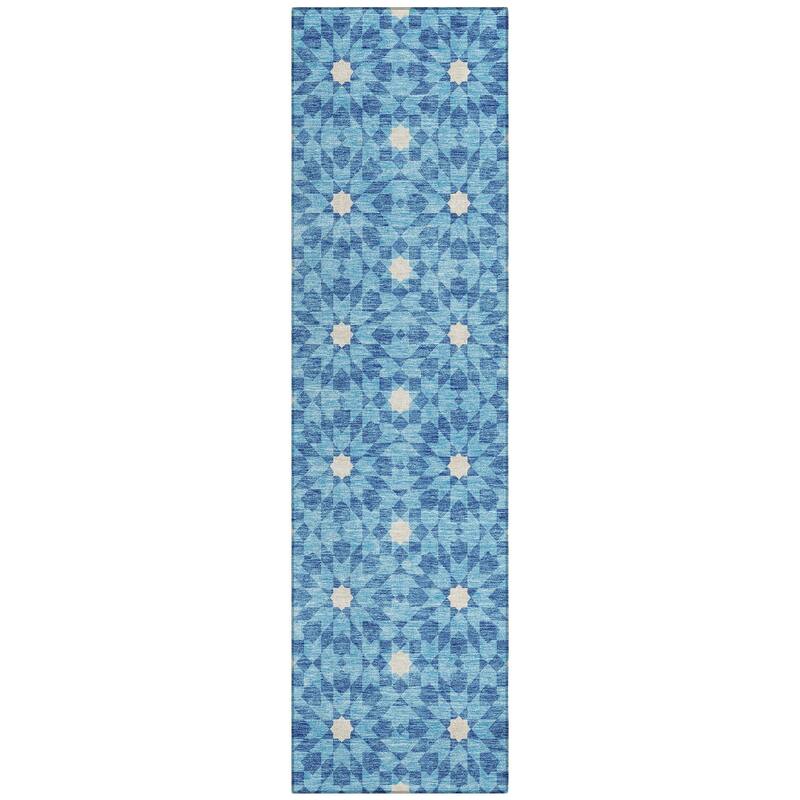 Machine Washable Indoor/ Outdoor Chantille Boho Morrocan Rug
