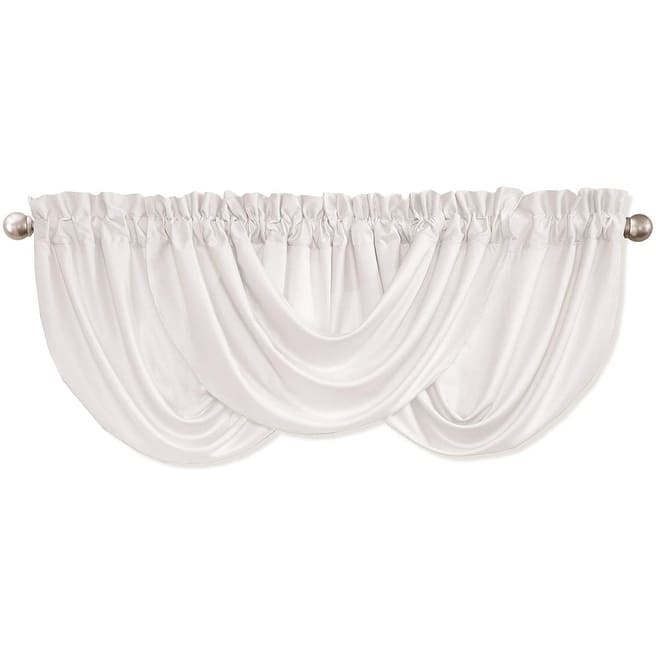 The Gray Barn Dogwood White Valance - 42X18