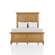 preview thumbnail 11 of 15, Furniture of America Wellington Farmhouse Natural Oak Solid Wood Kids Panel Bed
