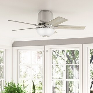 Hunter 44" Fitzgerald Low Profile Ceiling Fan with LED Light Kit and Pull Chain