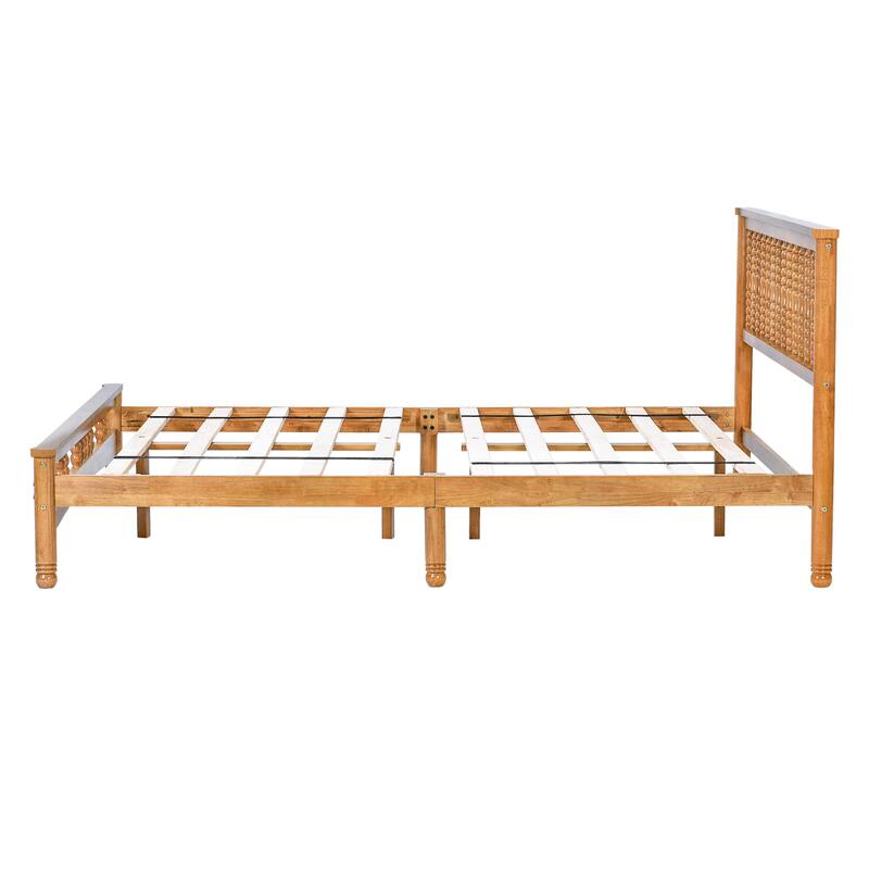 Queen Wooden Platform Bed Frame