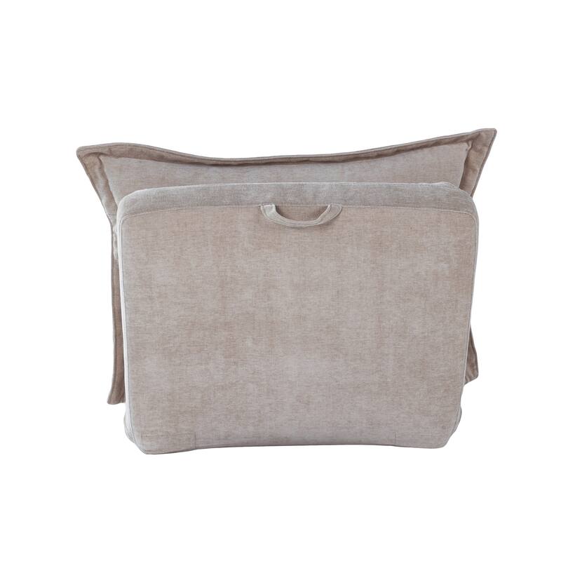 Lazy Sofa Chair Reclining Sofa Bed Floor Standing Single Sleeper Couch with Pillows and Adjustable Backrest for Small Space