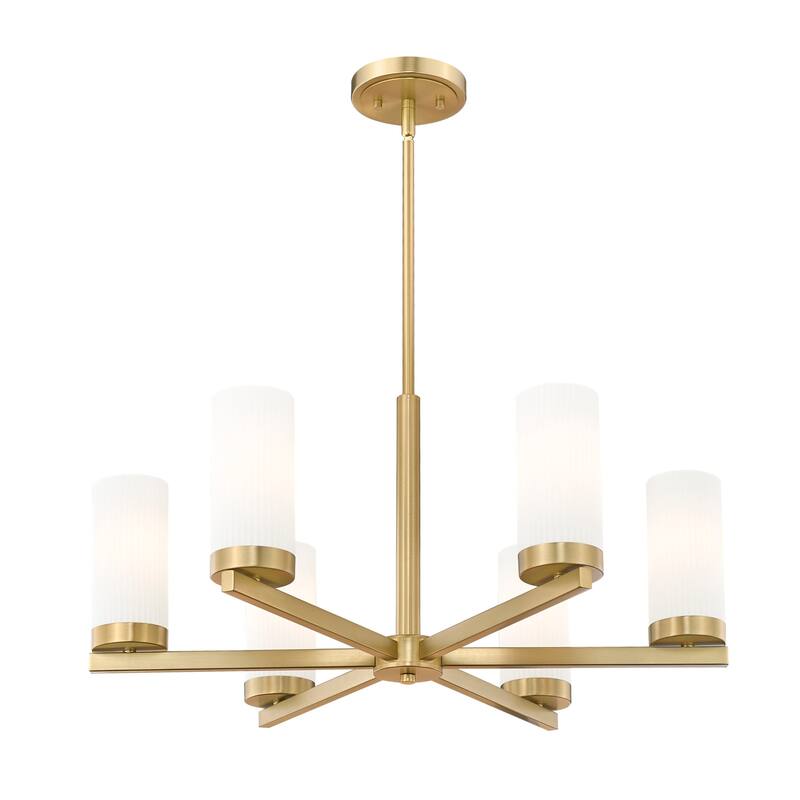 Z-Lite 3044-6 Danica 6 Light 26" Wide Candle Style Chandelier
