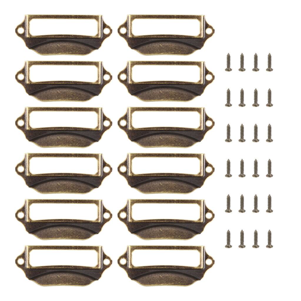12pcs Brushed Cup Handles with Screw for Drawers Dresser Cupboard